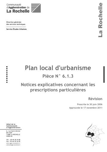 Plan local d'urbanisme - La Rochelle