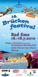 Br ücken festiva l 14. - Bad Emser Brückenfestival