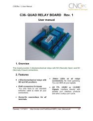 C36- QUAD RELAY BOARD Rev. 1 - CNC4PC