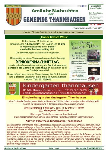 Gemeindeball 2011 - Gemeinde Thannhausen