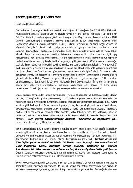 Kitap10 - Prof. Dr. EbÃ¼lfeyz ELÃÄ°BEY - turan-sam