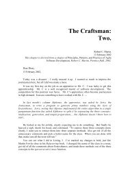 The Craftsman #2 - Object Mentor