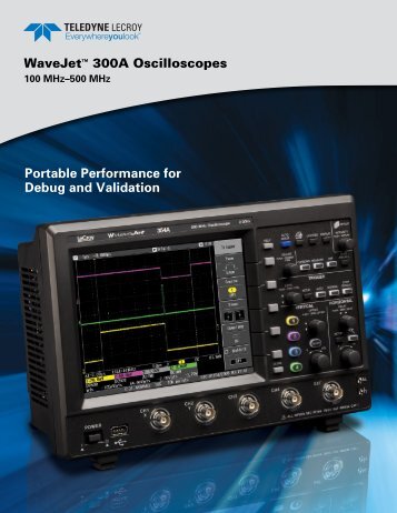 WaveJet 300A Oscilloscopes Datasheet - Teledyne LeCroy