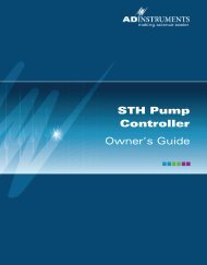 STH Pump Controller Owner's Guide - ADInstruments