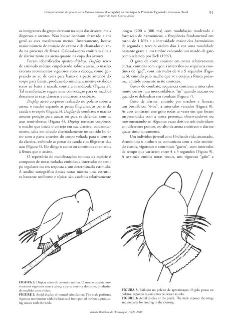 art01 - omena jÃºnior.indd - Sociedade Brasileira de Ornitologia