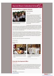 2011-2012 Parent Updates - Sacred Heart Cathedral School