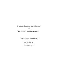 GO-RT-N150 External Spec - D-Link