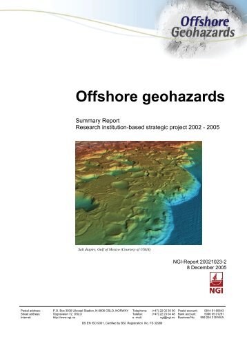 Offshore geohazards - NGI