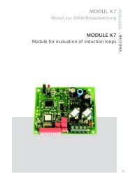 Instruction manual K7 - Mtec