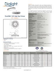 DuroSiteÂ® 120 - 250V DC LED High Bay Datasheet - Dialight