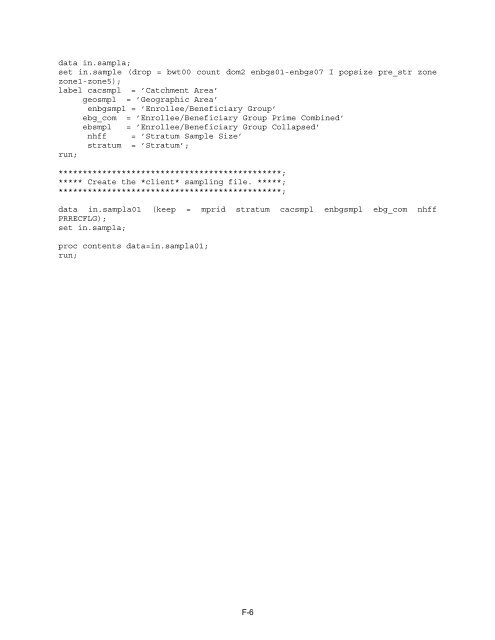 2006 HCSDB Adult Sampling Report - Tricare