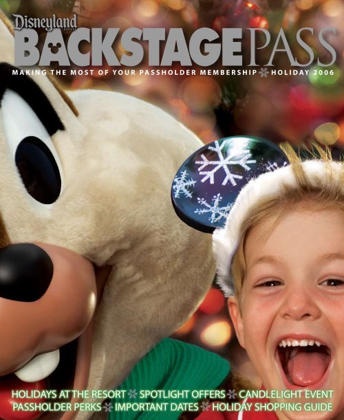 holidays at the resort spotlight offers candlelight event passholder ...