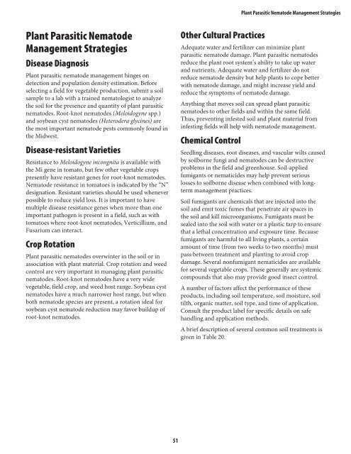 Plant Parasitic Nematode Management Strategies