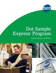 Sample Express Brochure - Dot Foods