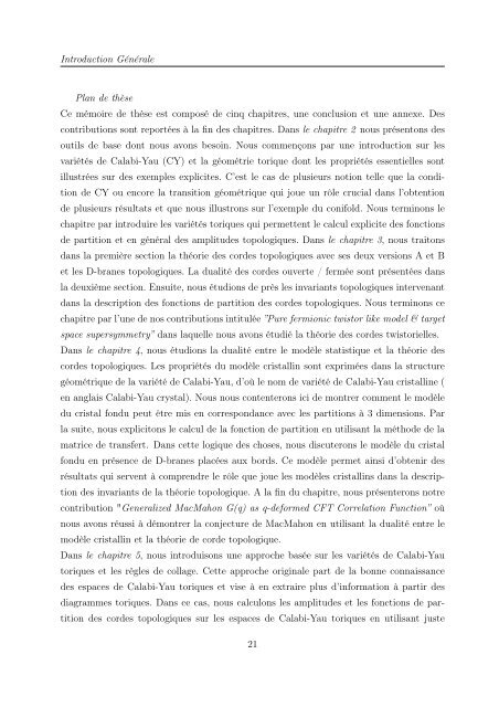 Contributions Ã  l'Etude du Vertex Topologique en ThÃ©orie ... - Toubkal