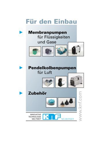 V akuumpumpen für Gase und Dämpfe - KNF