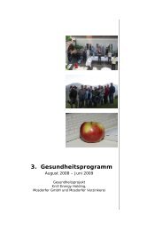 3. Gesundheitsprogramm - KNILL Gruppe