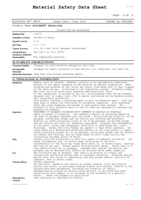 272856-Cropcare-Alliance-20L-MSDS - Agsure