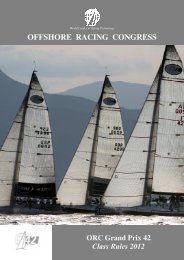 ORC GP 42 Class Rules - Offshore Racing Council