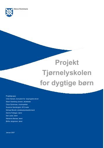 Projekt Tjørnelyskolen for dygtige børn - Greve Kommune