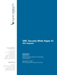 OPC Security White Paper #2 - ICS-CERT