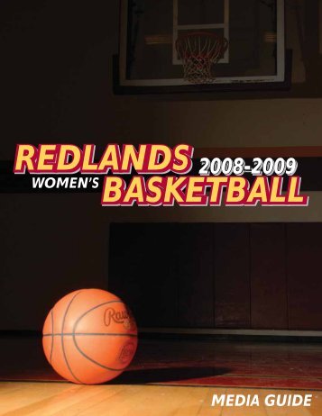 Download Women's Media Guide 08-09 - Redlands Community ...