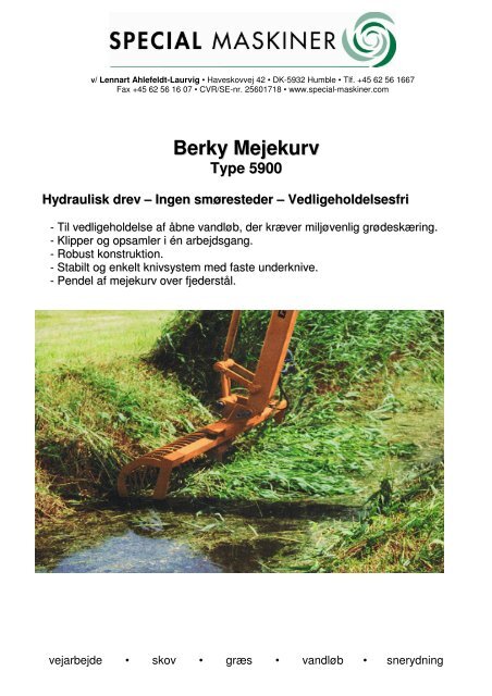 Berky Mejekurv - Special Maskiner A/S