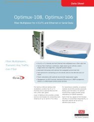 Optimux-108, Optimux-106 - CB Networks