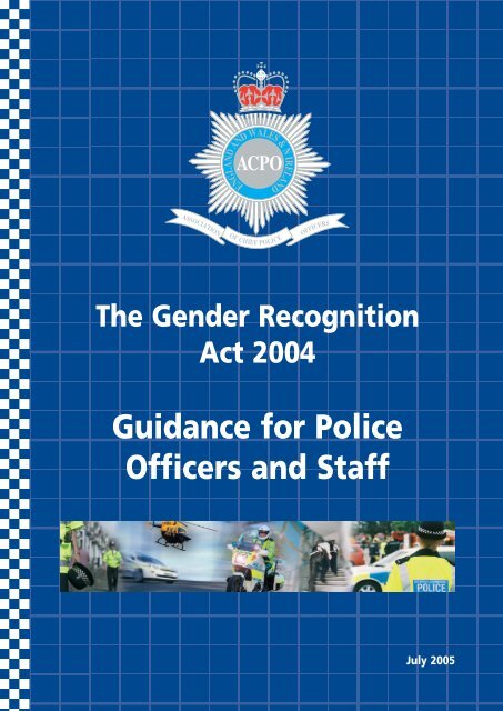 The Gender Recognition Act 2004 Guidance for Police Officers and ...