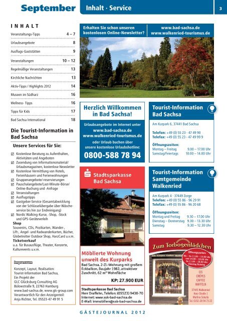 Gästejournal September 2012 (PDF) - Samtgemeinde Walkenried