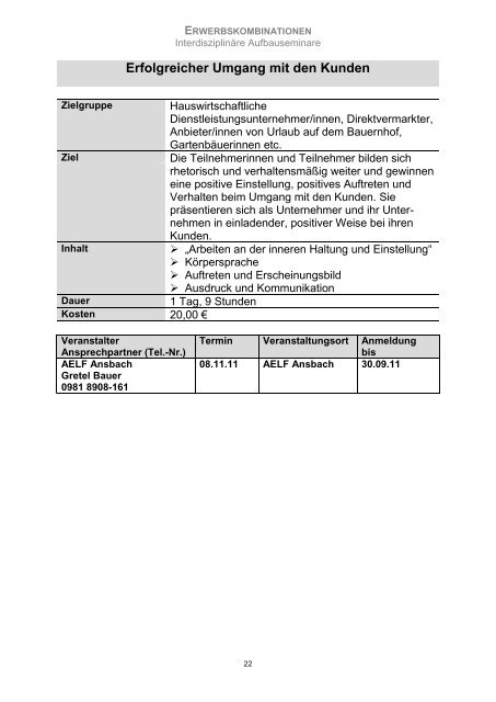 Qualifizierungsheft 2011/2012 - Amt für Ernährung, Landwirtschaft ...