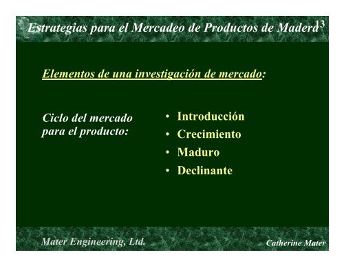 Estrategias para el Mercadeo de Productos de Madera