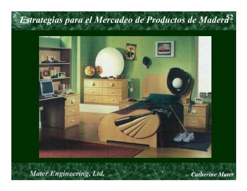 Estrategias para el Mercadeo de Productos de Madera