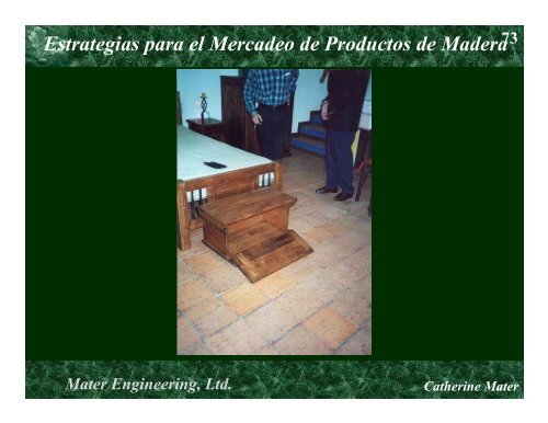 Estrategias para el Mercadeo de Productos de Madera