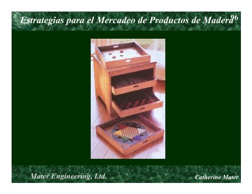 Estrategias para el Mercadeo de Productos de Madera