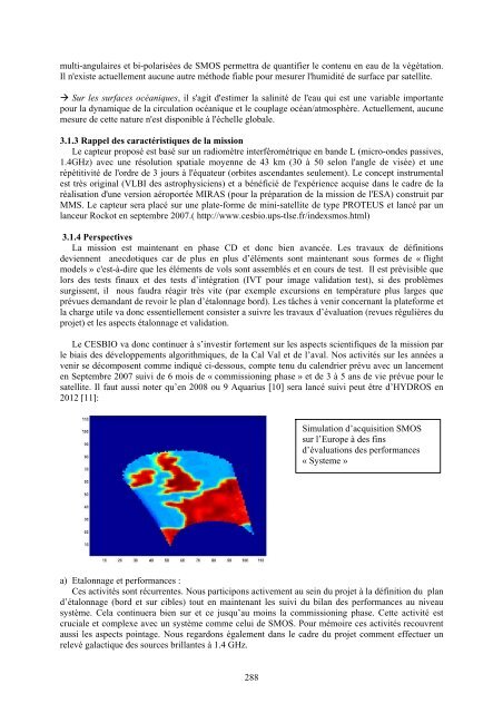 Demande de renouvellement (2007-2010) - Cesbio