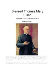 Blessed Thomas Mary Fusco - The Mystical Side of God