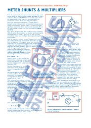 METER SHUNTS & MULTIPLIERS