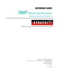 SNAP Reference Manual - Synapse Support Forums