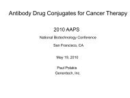 Antibody Drug Conjugates for Cancer Therapy