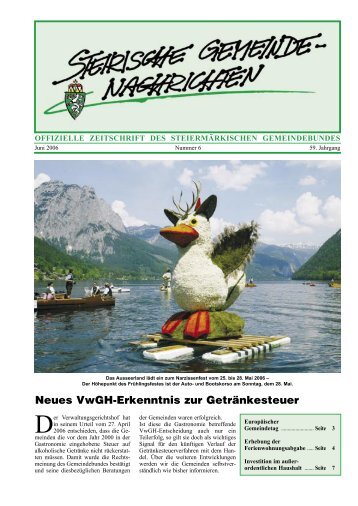 10 Steirische Gemeindenachrichten 6/06 - Steiermärkischer ...