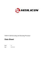 Hi3515 H.264 Encoding and Decoding Processor Data Sheet ... - loho