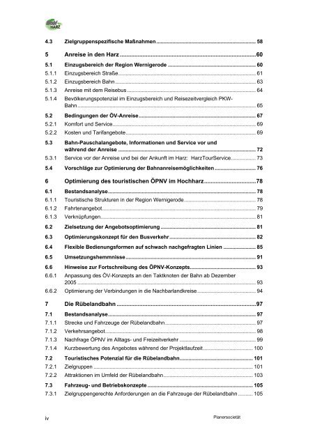 Freizeitverkehr mit öffentlichen Verkehrsmitteln - Planersocietät