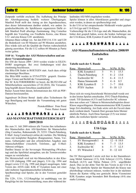 SCHACHWAHLJAHR - Aachener Schachverband 1928 e. V ...