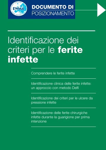 Identificazione dei criteri per le ferite infette - EWMA