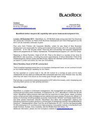 News Release - BlackRock