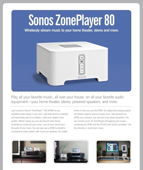 Åh gud Skjult hver gang Sonos ZonePlayer 80 (ZP80) - Home Technology Store