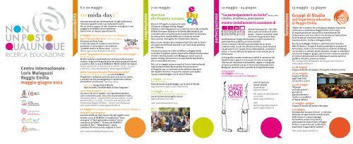 Clicca qui per scaricare il calendario - Reggio Children
