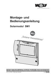 Montage- und Bedienungsanleitung Solarmodul SM1 - Wolf