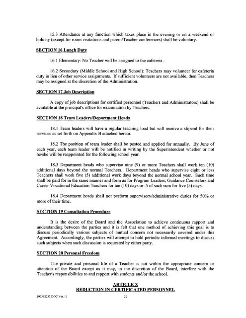 Teacher's Contract and Salary Schedule 2011-2014